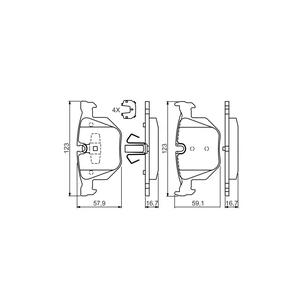 Гальмівні колодки Bosch 0 986 494 540 зображення 1