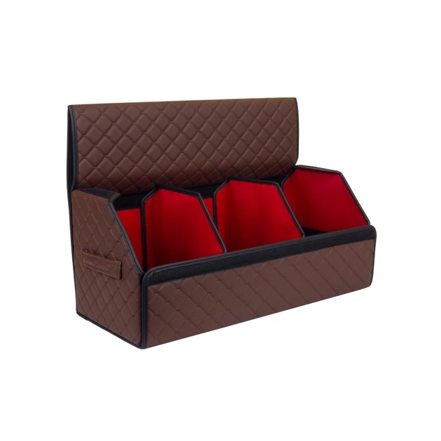 Сумка-органайзер EVAtech ECO L 30x30x65 см коричнева з коричневою ниткою (EHECELZZBR) - picture 3