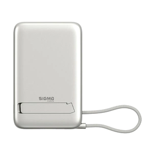 Батарея універсальна Sigma X-power SI10A8QL-MAG silver 10000mAh, Magnetic wireless 15W, charge iWatch, PD+QC, 22,5W max (4827798161012) изображение 1