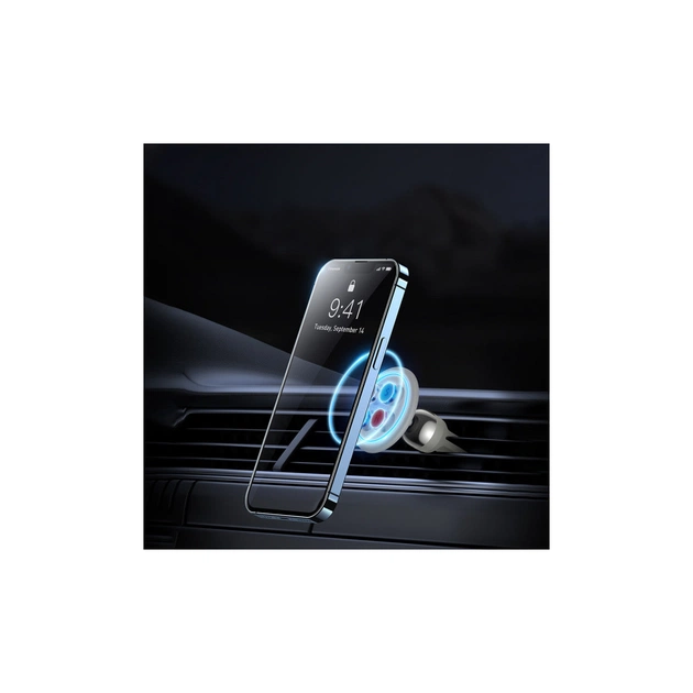 Універсальний автотримач Baseus Magnetic (на решітку) creamy-white (SUCC000102) - picture 8