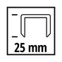 Скоби для будівельного степлера Einhell 5.7х25мм, 3000шт. (4137860) - зменшене зображення 3