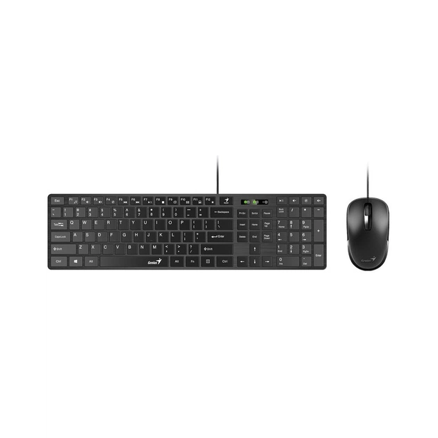Комплект Genius C-126 SlimStar USB Black Ukr (31330007407) - зображення 1