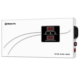 Стабілізатор REAL-EL STAB SLIM-1000, white (EL122400007) picture 1