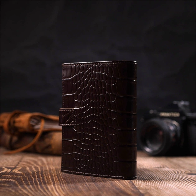 Портмоне Bond Accessories З натуральної шкіри Коричневе (22058) - изображение 11