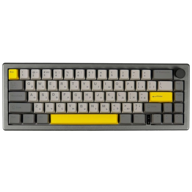 Клавіатура Epomaker EK68 65 Budgerigar V2 Switch Hot-Swap RGB Wireless/Bluetooth/USB UA Black (EK68-B-BV2) - picture 1