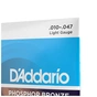 Струни для гітари D'Addario Phosphor Bronze Regular Light 12-String (10-47) (EJ38) - зменшене зображення 4