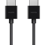 Кабель мультимедійний HDMI to HDMI 2.0m v2.1 High Speed Ethernet Belkin (AV10175BT2MBKV2) - зменшене зображення 1
