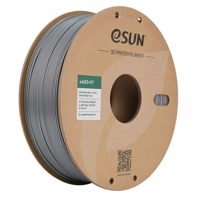 Пластик для 3D-принтера eSUN EABS-HT 1,75mm 1kg LIGHT GREY (EABS-HT-P175LH1) - зображення 1