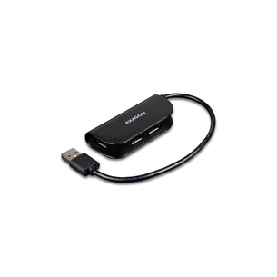 Концентратор AXAGON USB 2.0 to 4xUSB 2.0 0.2m black (HUE-X4B) зображення 1