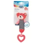 Брязкальце Canpol плюшева з пищалкою та зубогризкою BEARS кораловий (68/055_cor) - зменшене зображення 1