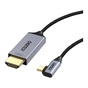 Кабель мультимедійний USB-C to HDMI M 1.8m 4K60Hz 90° corner Choetech (XCH-1803) - зменшене зображення 2