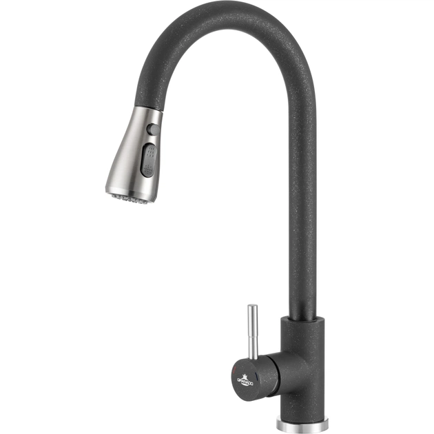 Змішувач GRANADO Campo LUX black shine (gz0501L) - зображення 1