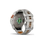 Смарт-годинник Garmin fenix 7 Pro Saph Solar, Ti w/ Fog Gry/Ember Orange Band, GPS (010-02777-21) - зменшене зображення 6
