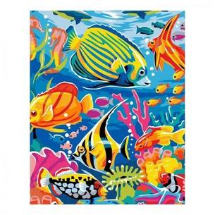 Картина по номерам Strateg Різнобарвні рибки 30х40 см (SV-0053) зображення 1