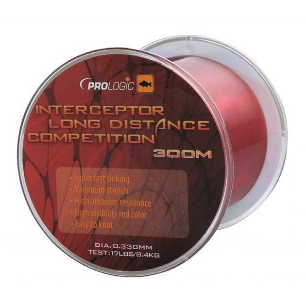 Волосінь Prologic Interceptor Competition Long Distance 300m 17lbs 8.4kg 0.33 (1846.03.63) - зображення 1