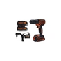 Шуруповерт Black&Decker 18 В, 1.5Ah, 40 Нм, 360-1400 об/хв, кейс (BDCDD186KB) - зменшене зображення 2