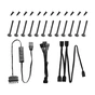 Кулер до корпусу ID-Cooling ZF-12025-ARGB-TRIO-SNOW - зменшене зображення 6