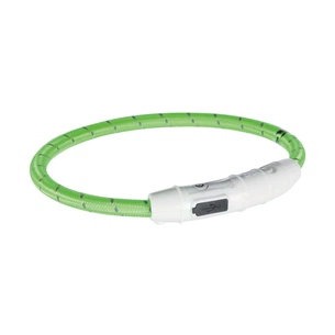 Нашийник для тварин Trixie світиться з USB M-L 45 см/7 мм зелений (4053032127012) зображення 1