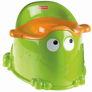 Горщик Fisher-Price Веселый лягушонок зеленый (X4808) зображення 1