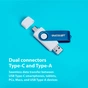 USB флеш накопичувач Patriot 256GB Xporter X550 USB 3.2/Type-C (PS256GX550AAD) - зменшене зображення 6