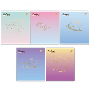 Зошит Yes Goldstar Pusheen 12 аркушів коса лінія (767500) зображення 1