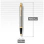 Ручка кулькова Parker IM 17 Brushed Metal GT BP блістер (22 236) - зменшене зображення 4