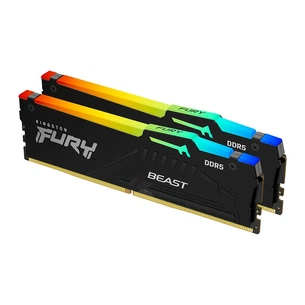 Модуль пам'яті для комп'ютера DDR5 32GB (2x16GB) 5600 MHz Beast RGB AM5 Black Kingston Fury (ex.HyperX) (KF556C36BBEAK2-32) зображення 1