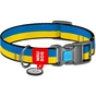 Нашийник для тварин WAUDOG Nylon з QR паспортом Colors of freedom пластиковий фастекс S (4501-4020) - зменшене зображення 1
