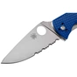 Ніж Spyderco Tenacious S35VN напівсеррейтор Blue (C122PSBL) - зменшене зображення 3