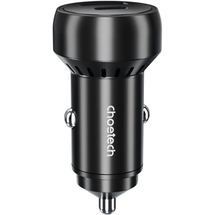 Зарядний пристрій Choetech USB-C+USB-A 60W QC3.0/PD/PPS black (TC0014-BK) зображення 1