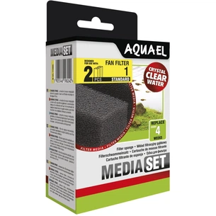 Наповнювач для акваріумного фільтра AquaEl Media Set Standard губка для фільтра Fan-1 Plus 2 шт. (5905546198240) изображение 1