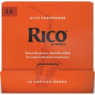Тростина для саксофона D'Addario Rico - Alto Sax #2.5 - 25 Pack (RJA0125-B25) зображення 1