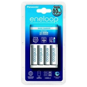 Зарядний пристрій для акумуляторів Panasonic Basic Charger+ Eneloop 4AA 1900 mAh (K-KJ51MCC40E) зображення 1