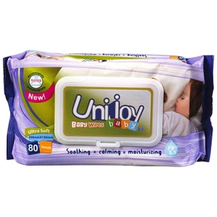 Дитячі вологі серветки Unijoy 80 шт. (6973920542339) зображення 1