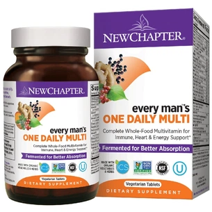 Мультивитамин New Chapter Ежедневные Мультивитамины для Мужчин, Every Man, 48 таблето (NCR-00327) изображение 1