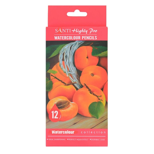 Олівці кольорові Santi Highly Pro 12 шт акварельні (742383) - picture 1