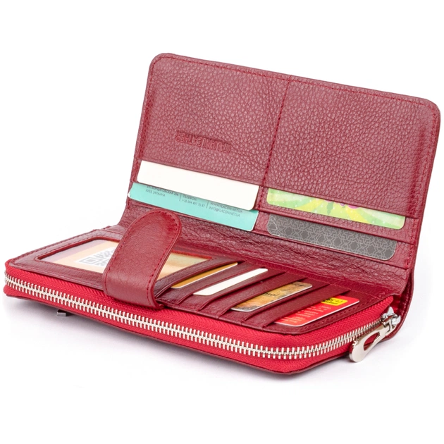 Кошелек ST Leather Из кожи женский Бордовый (19307) - изображение 5