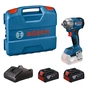 Гайковерт Bosch GDS 18V-350 18V, 2x4Ah, до 3400об/хв, 85/200/350Нм, квадрат 1/2", кейс 1.1кг (0.601.9M5.021) - зменшене зображення 1