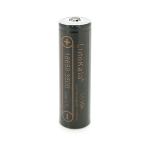 Акумулятор 18650 3500mah (3300-3500mah), 3.7V(2.75-4.2V), Black Liitokala (Lii-35A-JT) зображення 1