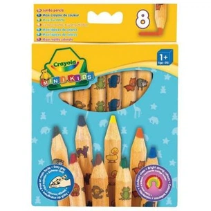 Олівці кольорові Crayola 8 кольорових олівців із червоного дерева (3678) зображення 1
