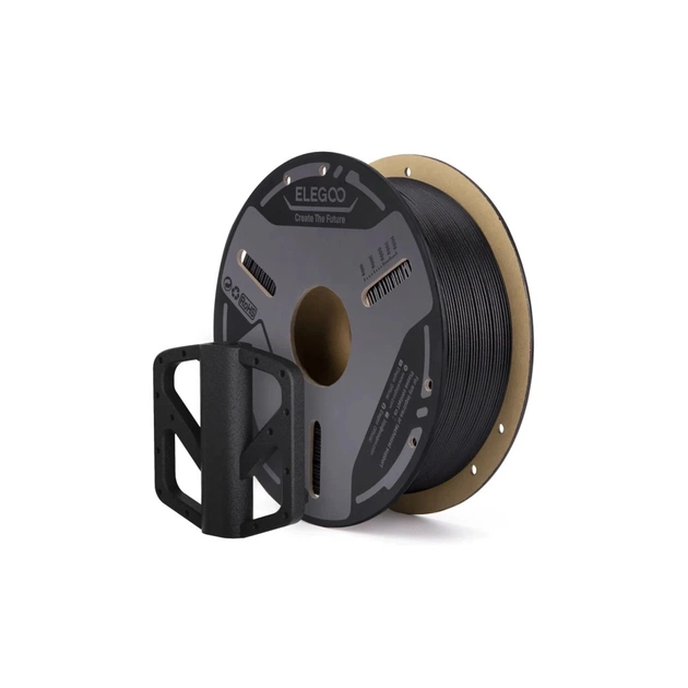 Пластик для 3D-принтера ELEGOO PETG-GF 1кг, 1.75мм, black, fiberglass (50.203.0636) - зображення 1
