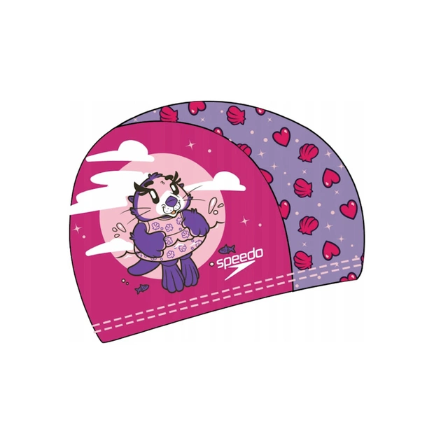 Шапка для плавання Speedo Printed Polyester Cap IU рожевий, фіолетовий 8-1224114676 OSFM (5059937304731) - зображення 1