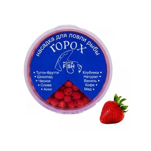 Насадка рибальська King Fish горох крашеный 150мл клубника (KF-KKLU) зображення 1