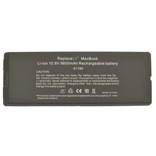 Акумулятор до ноутбука AlSoft Apple A1185 5600mAh 6cell 10.8V Li-ion (A41402) - зображення 1