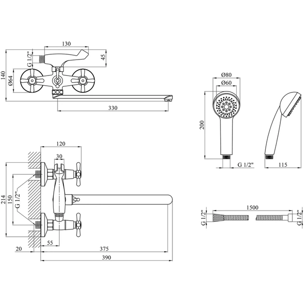Смеситель Kroner Royce-C072 (CV029048) - изображение 8