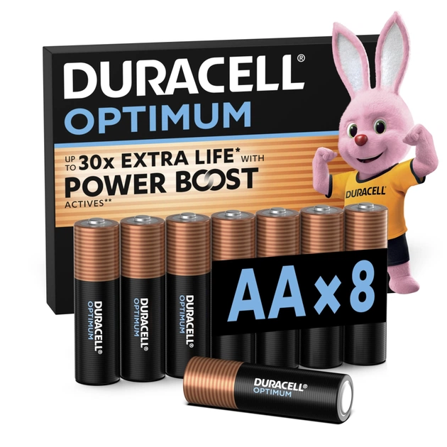 Батарейка Duracell Optimum AA лужні 8 шт. в упаковці (5014726 / 5015601) - зображення 1