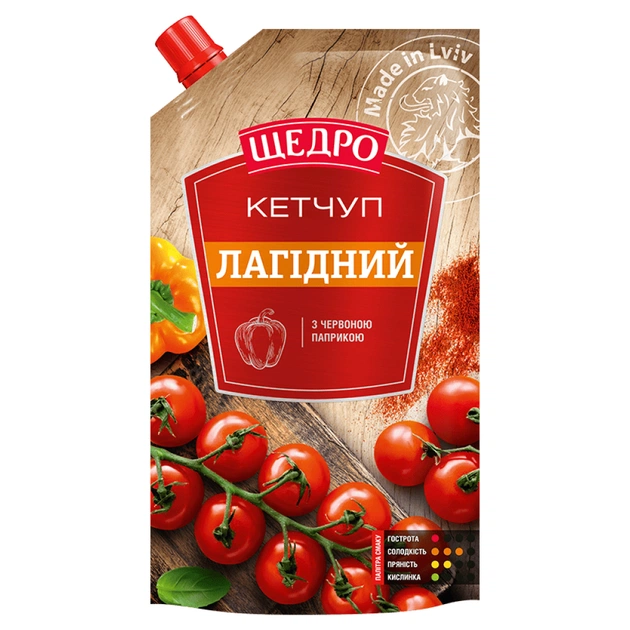 Соус Щедро Кетчуп Кроткий 250 г (4823097405932) - изображение 1