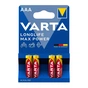 Батарейка Varta AAA Longlife Max Power лужна * 4 (04703101404) - зменшене зображення 1