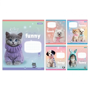 Зошит 1 вересня Funny Pets А5 12 аркушів лінія (768209) зображення 1