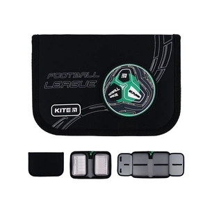 Пенал Kite Football 622, 1 відділення, 2 відвороти (K24-622-6) зображення 1
